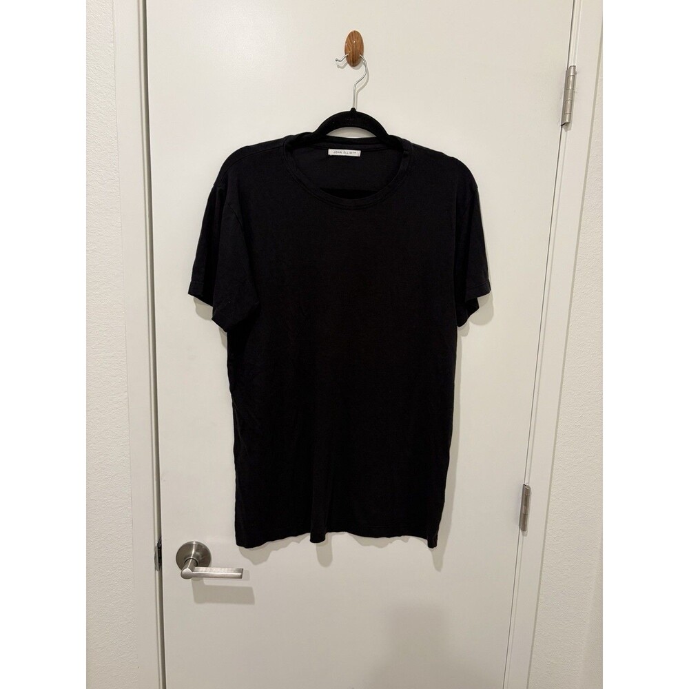 John Elliott T-Shirt Mens 2 Washed Black Tee USA Made